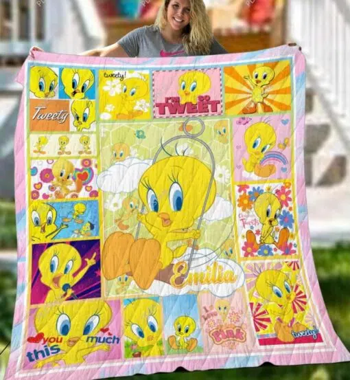 Tweety Bird 1 Quilt Blanket NT28 Hanamango