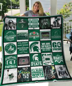 Michigan State Spartans Quilt Blanket D95